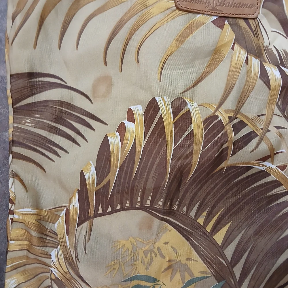 Tommy Bahama Garment Bag & Shoe Bag Palm Tropical